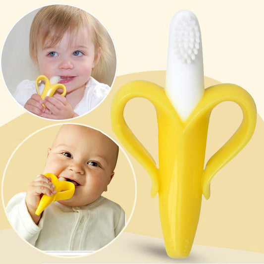 Bananformad Babytandborste/Bitring