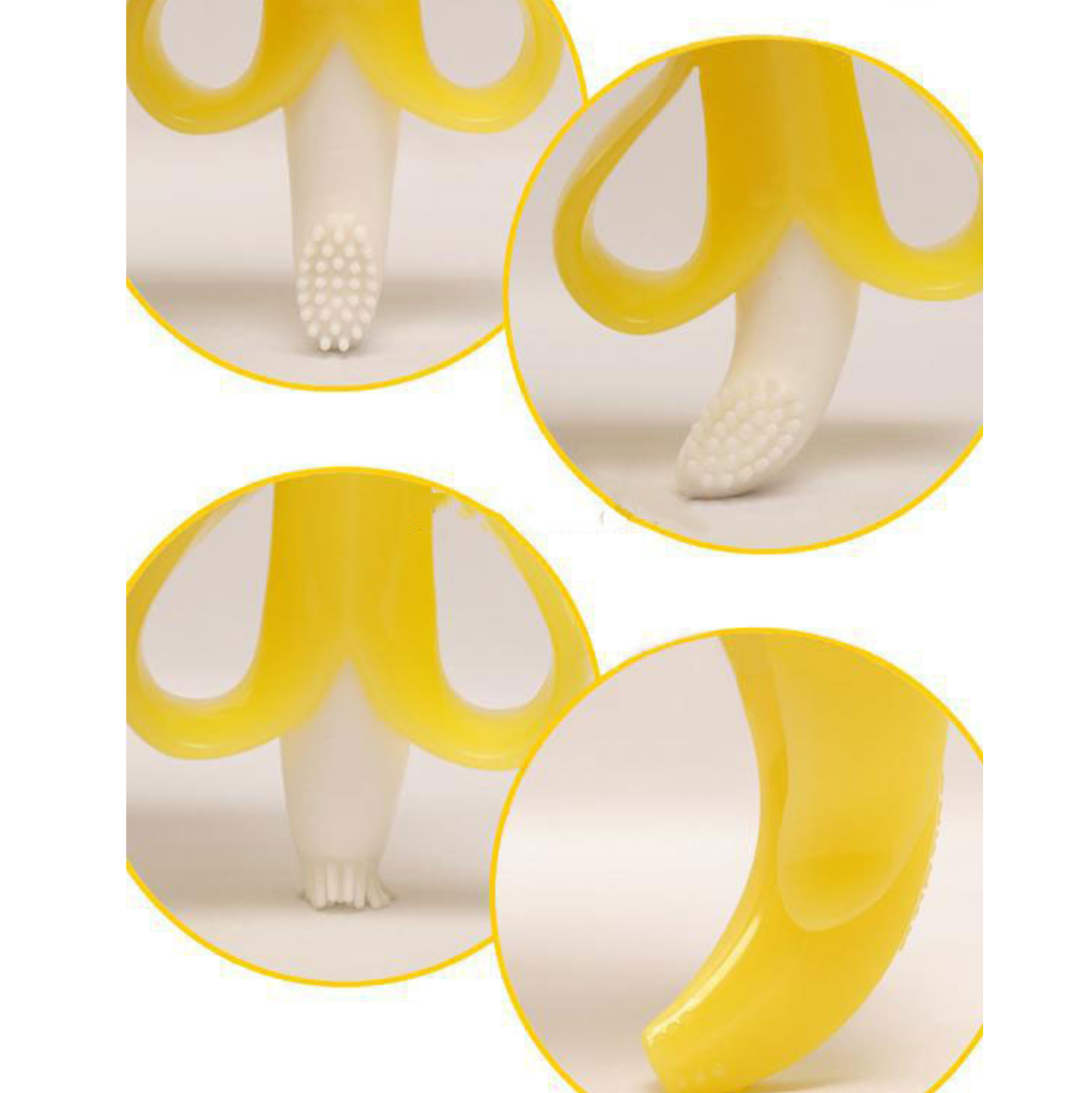 Bananformad Babytandborste/Bitring