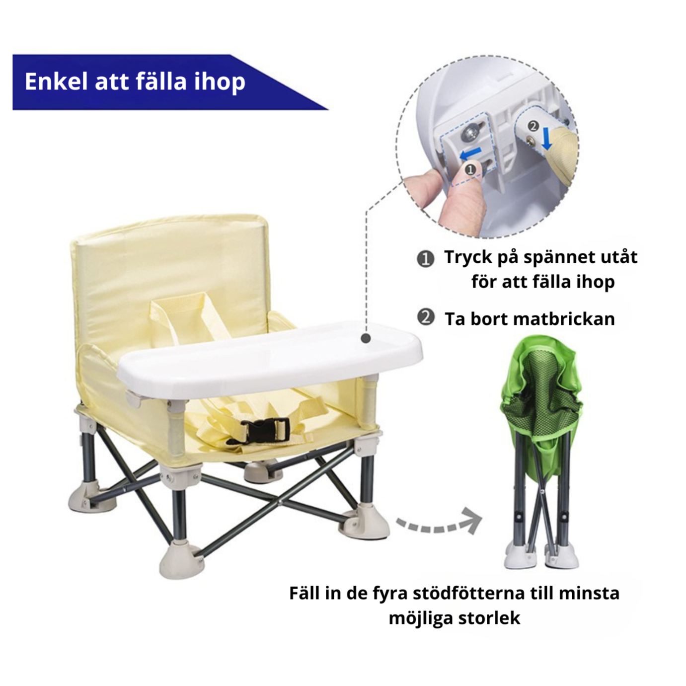 Hopfällbar Matstol